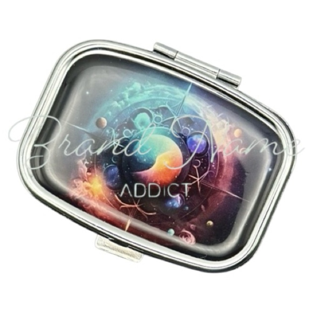 PRICE IS FIRM - Sagittarius Zodiac Multi-Use Mirrored Pill Box Container